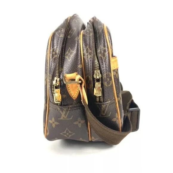 LOUIS VUITTON Monogram ReporterPM Double Zip Crossbody Bag Shoulder Bag